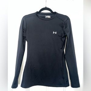 Black Cold Gear Fitted Athletic Long Sleeve